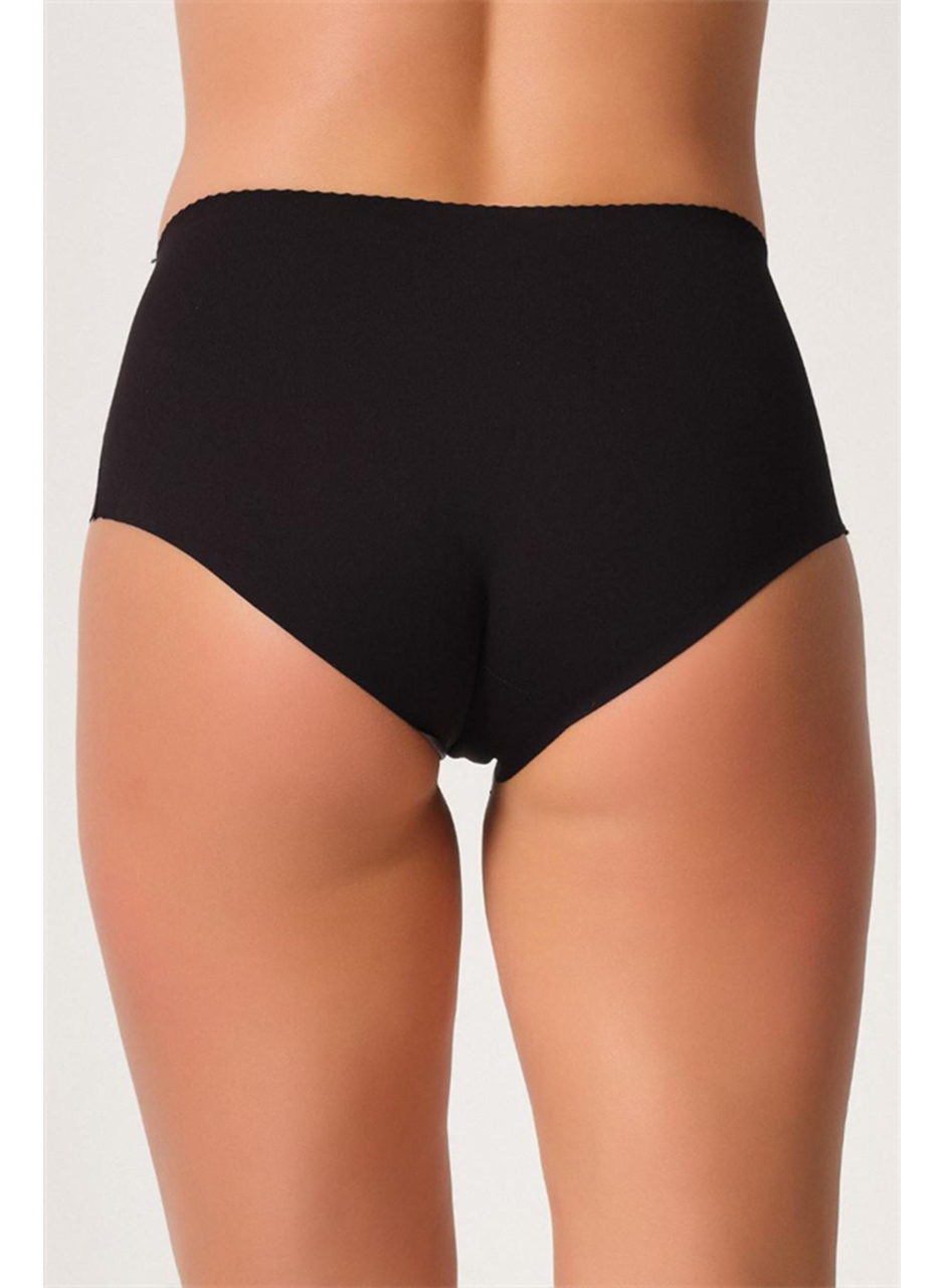 Siyah MI Emay 2702 Lazer Kesim Toparlayıcı Mama Slip Korse