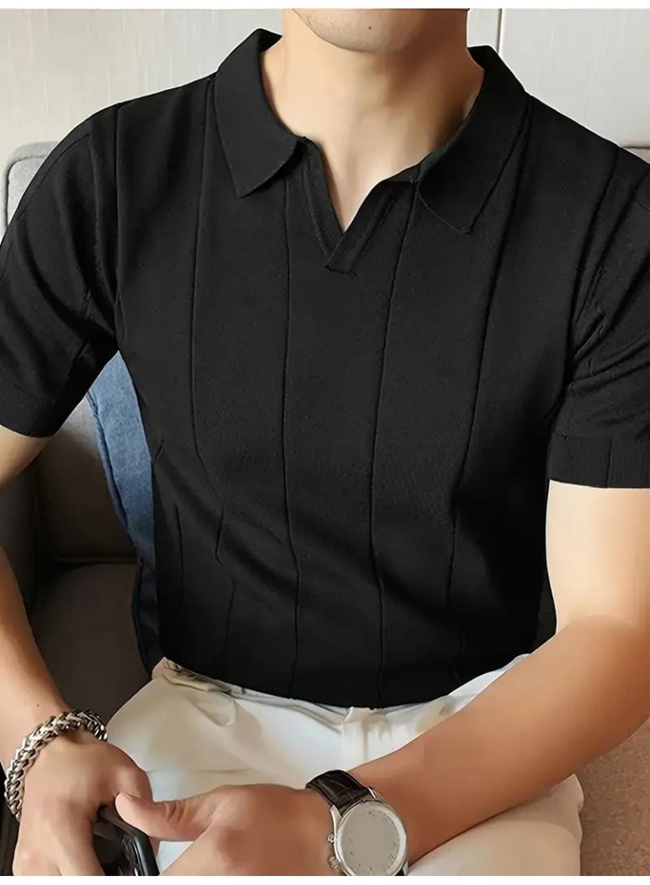 Erkek Kısa Kollu Polo Yakalı Triko Tshirt