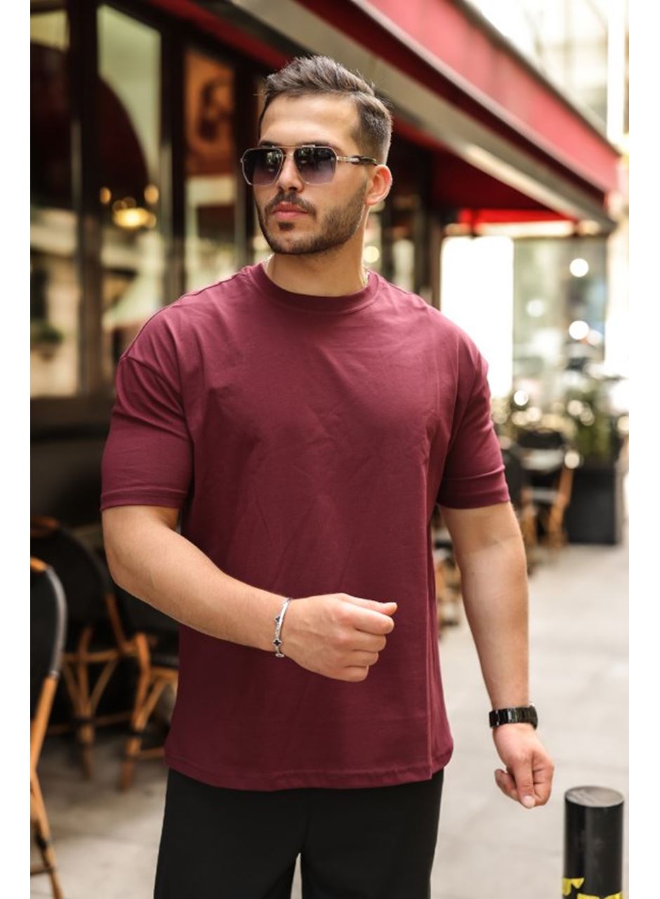 Erkek Kolları Dar Kesim Rahat Kalıp Basic Tişört