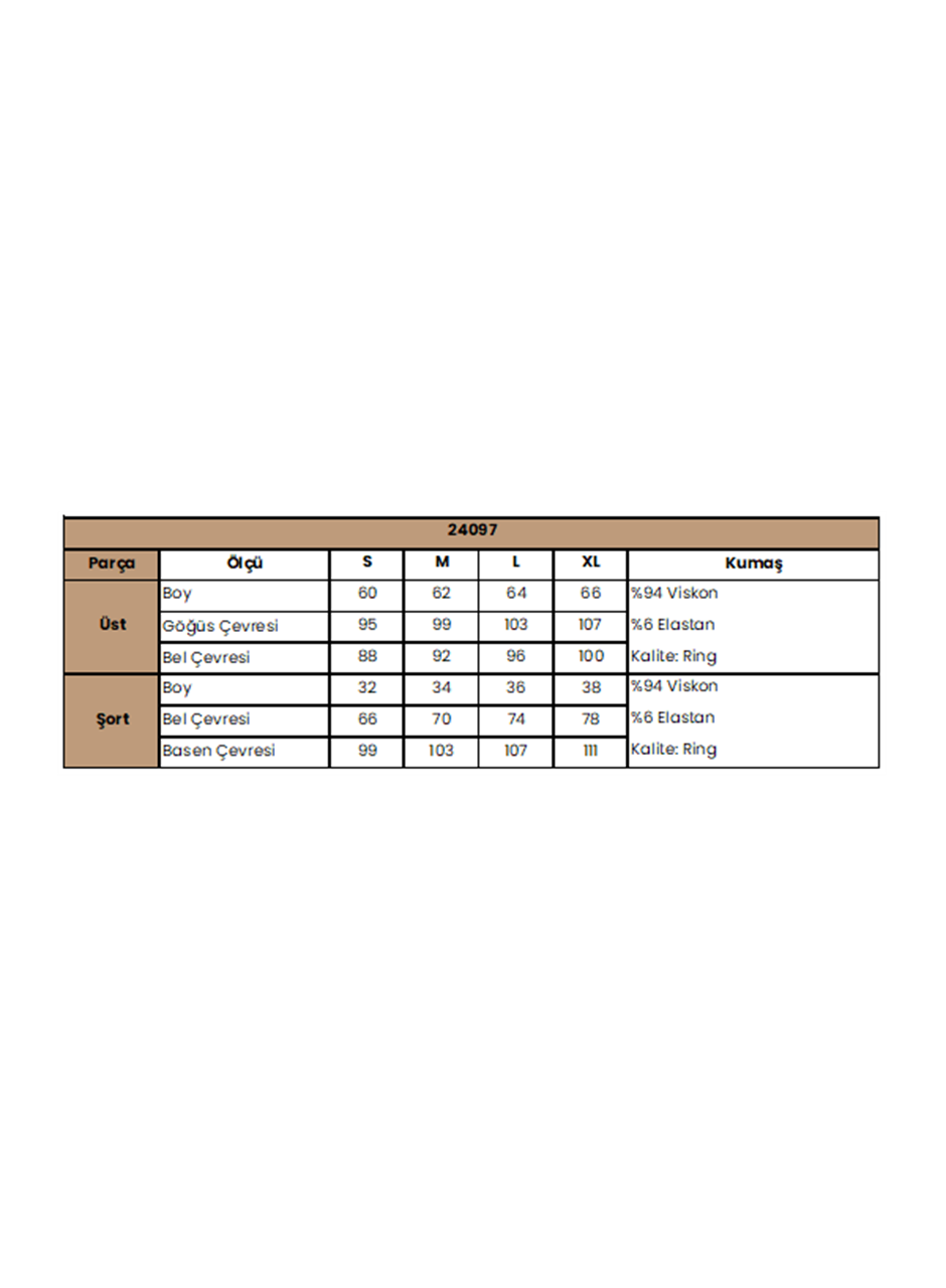 Yaprak Desenli ve Baskılı "o Segredo e se Permitir Florescer" Şort Takımı