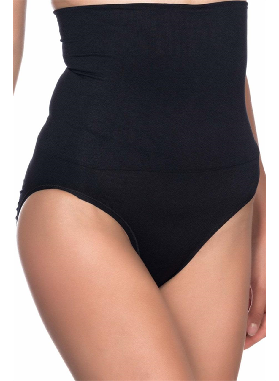 Siyah Yüksek Bel Double Slip Korse
