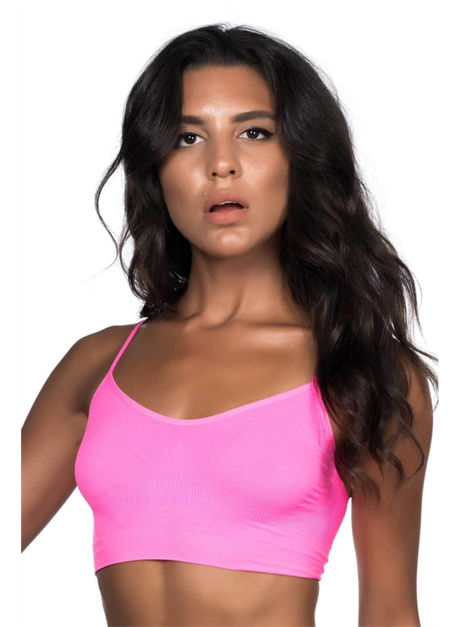 Neon Fuşya MI Emay 4003 Soft İp Askı Büstiyer