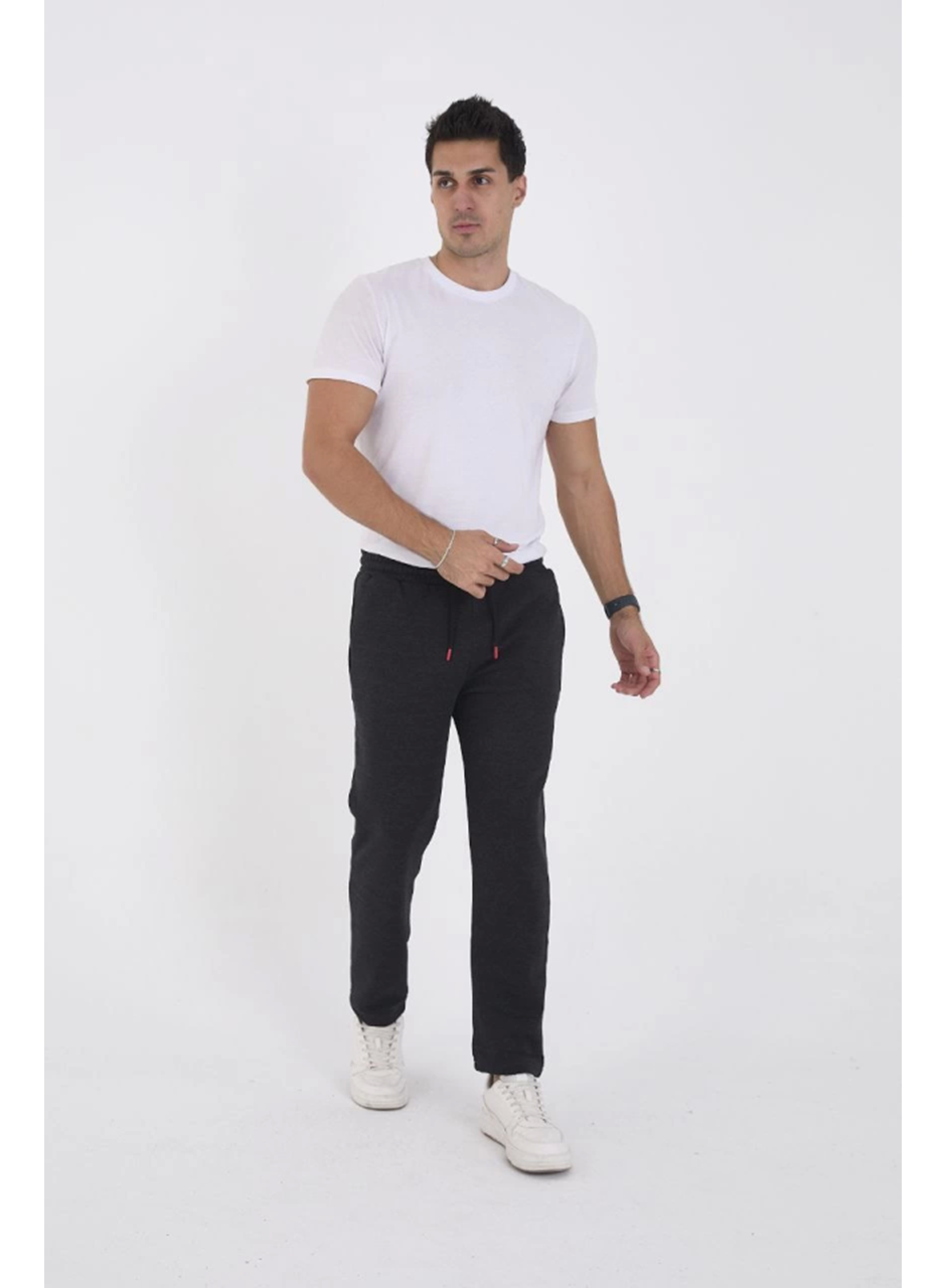Unisex Üç İplik Basic Eşofman Pantolon - Antrasit