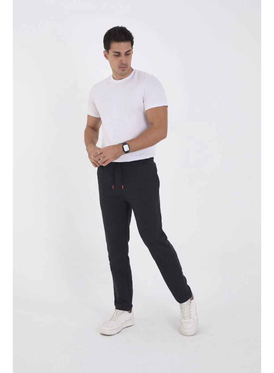 Unisex Üç İplik Basic Eşofman Pantolon - Antrasit