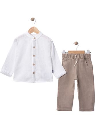 MÜSLİN GÖMLEKLİ AYLIK ERKEK TAKIM KHV