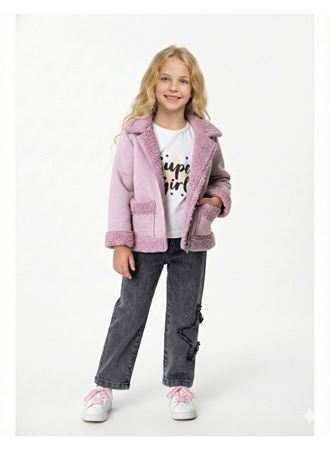 445507 KUZU MONTLU KIZ TAKIM 2Y,3Y,4Y,5Y Kız