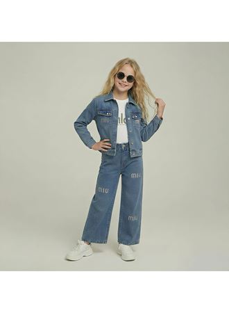 443428 MIU NAKIŞLI TAŞLI KIZ 3 LÜ TAKIM 6Y,7Y,8Y,9Y Kız