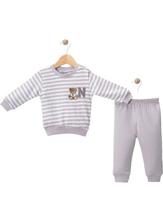 447050 ASKI ÇİZGİLİ N BEAR TAKIM 9 Ay,12 Ay,18 Ay Erkek