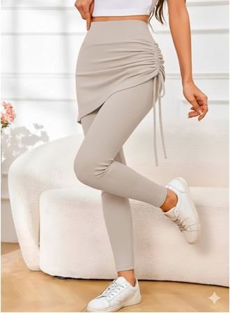 Kadın Yüksek Bel Yandan Büzgülü Alttan Uzun Kaşkorse Tayt Etek