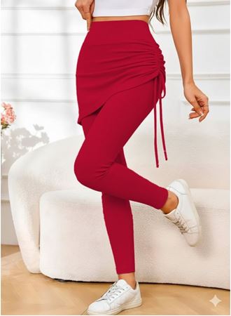 Kadın Yüksek Bel Yandan Büzgülü Alttan Uzun Kaşkorse Tayt Etek