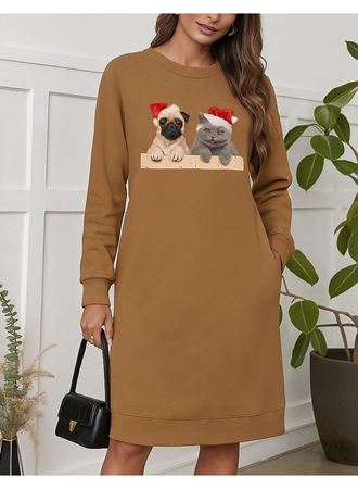 Kadın Uzun Kollu Bisiklet Yaka Desenli Viskon Iki Iplik Bluz