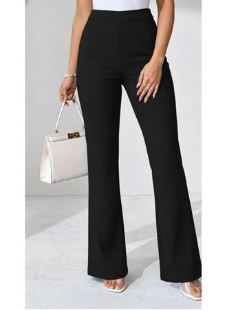 Kadın Yüksek Bel Paçaya Doğru Geniş Dalgıç Pantolon
