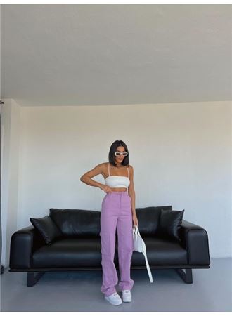 KARGO PANTOLON - Lila