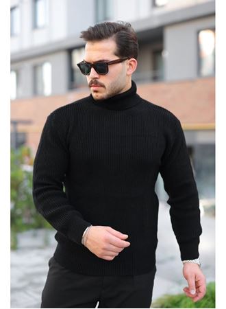 Erkek Boğazlı Örme Kazak