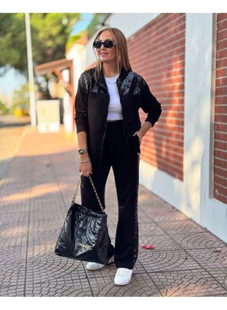 Kadın Iki Iplik Kumaş Pul Ve Fermuar Detaylı Ikili Takım