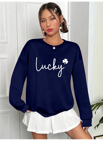 Kadın Uzun Kollu Bisiklet Yaka Viskon Iki Iplik Bluz