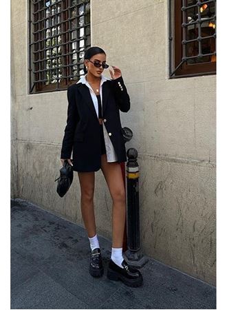 Agnes Blazer Keten Ceket6105