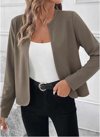 Kadın Uzun Kollu önü Açık Dalgıç Kısa Vizon Hırka