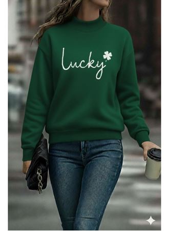 Kadın Uzun Kollu Bisiklet Yaka Viskon Iki Iplik Bluz