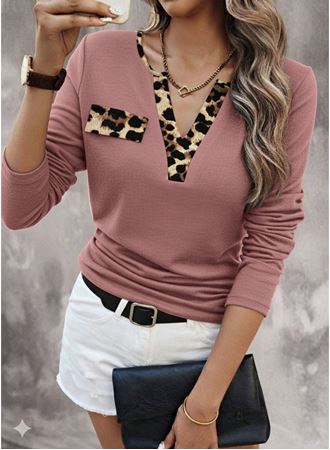 Kadın Uzun Kollu V Yakalı Kaşkorse Bluz