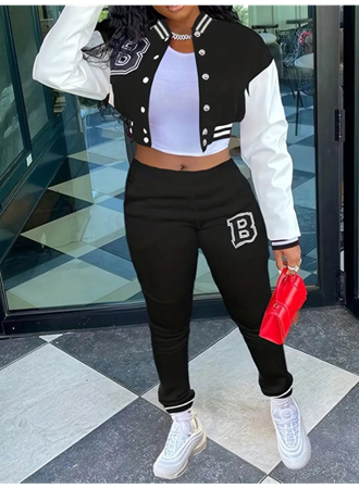 Kadın Uzun Kollu Hakim Yaka önden Düğmeli Ceket Pantolon şardonlu Iki Iplik Ikili Takım