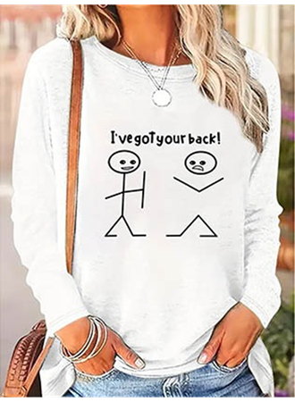 Kadın Uzun Kollu Bisiklet Yaka Baskılı Viskon Bluz