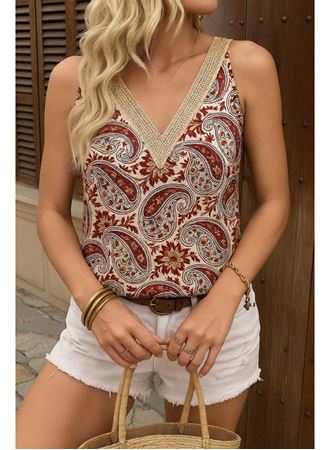 Kadın Askılı V Yaka Dantelli Süprem Bluz