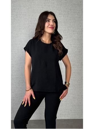 Kadın Kısa Kollu Yuvarlak Yaka Aerobin Bluz Ve Pantolon Ikili Takım