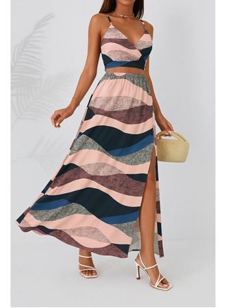 Kadın Kolsuz Askılı Crop Ikili Süprem Takım