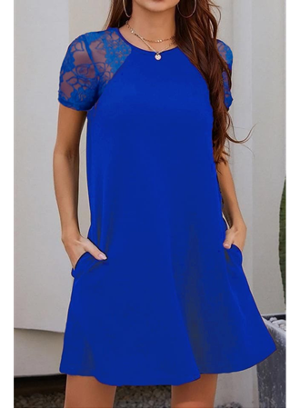 Kol Dantel Viskon Elbise