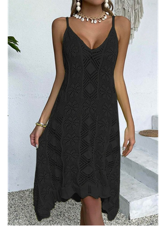 Kadın Ince Askılı Triko Elbise