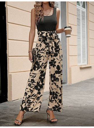 Kadın Askılı Yuvarlak Yaka Beli Kuşaklı üst Viskon Alt Dalgıç Tulum