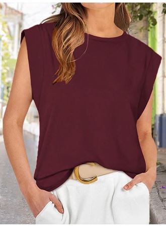 Kadın Kısa Kollu Bisiklet Yaka Viskon Bluz