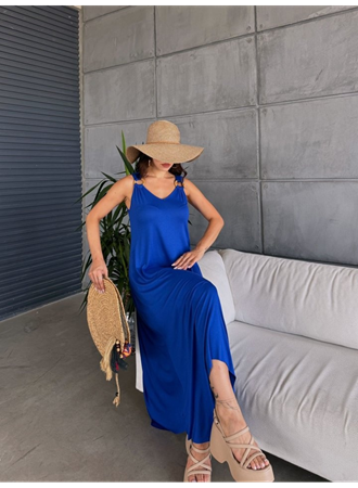 Kadın çan Dokuma Kumaş V Yaka Asimetrik Kesim Elbise