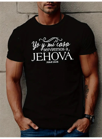 Erkek Jehova Baskılı Süprem T-shirt