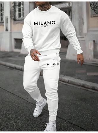 Erkek Uzun Kollu Baskı Detaylı Iki Iplik Takım