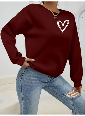 Kadın Uzun Kollu Bisiklet Yaka Viskon Iki Iplik Bluz