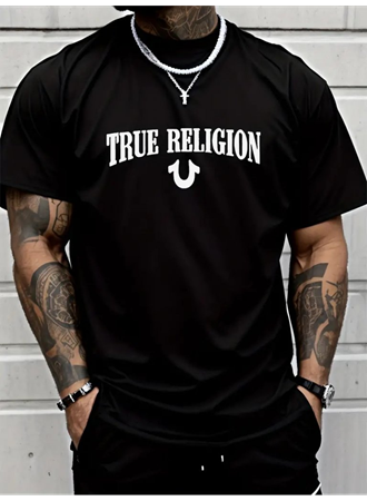 Erkek True Religion Baskılı Süprem T-shirt