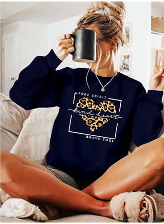 Kadın Uzun Kollu Bisiklet Yaka Desenli Viskon Iki Iplik Bluz