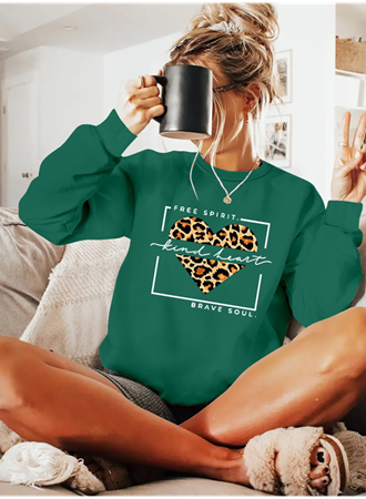 Kadın Uzun Kollu Bisiklet Yaka Desenli Viskon Iki Iplik Bluz