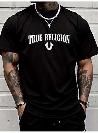 Erkek True Religion Baskılı Süprem T-shirt