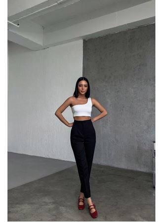 Yüksek Bel Pensli̇ Pantolon