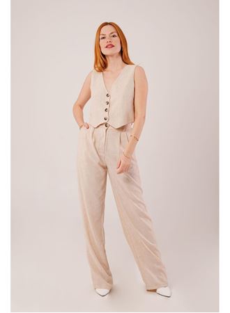 Kırçıllı Desen Bej Takım