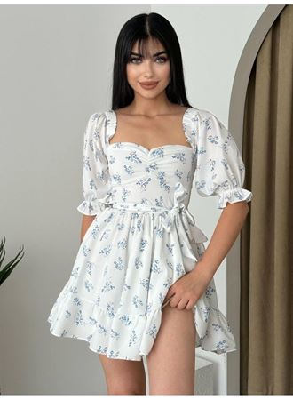 Rucka Belden Bağlamalı Mini Elbise