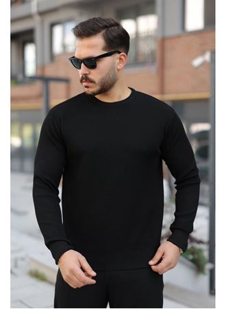 Erkek Selanik Örme Bisiklet Yaka Triko