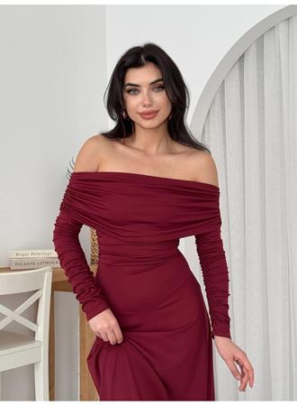 Uras Straplez Elbise