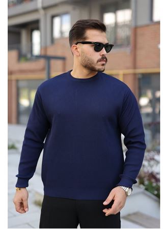 Erkek Selanik Örme Bisiklet Yaka Triko