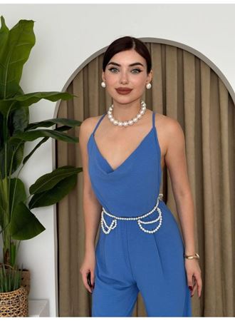 Darcy Sırt Dekolteli Tulum