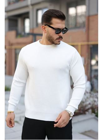 Erkek Selanik Örme Bisiklet Yaka Triko