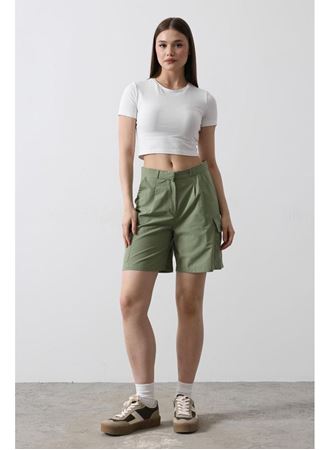 Cargo Cepli Şort - Haki